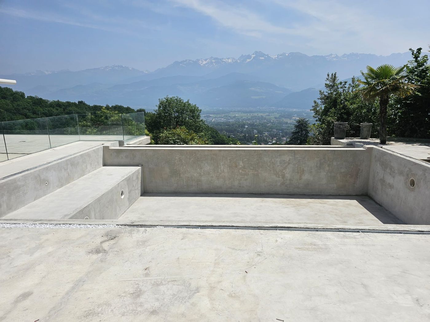 Maçonnerie et ferraillage de piscine